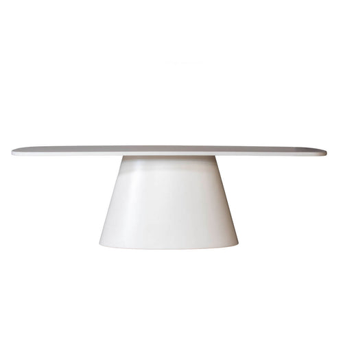 DÉJA Living Eettafel Falun - Deens Ovaal Beige Eco Composiet - 300cm - vtwonen shop