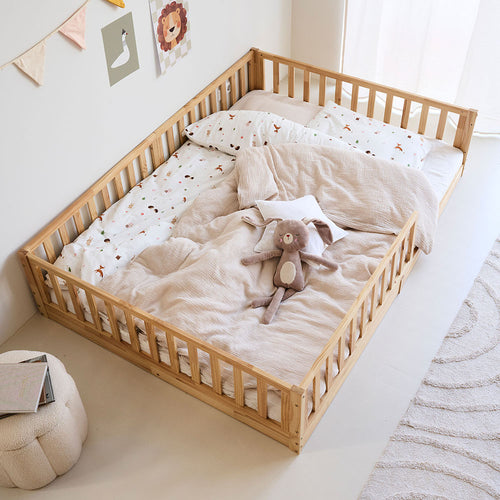 Petite Amélie Montessori vloerbed Nid - 140x200cm - Naturel - vtwonen shop