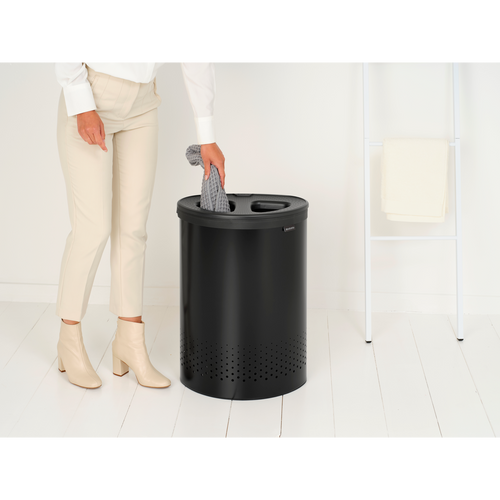 Brabantia Wasbox - 55L - selector - matt black - vtwonen shop
