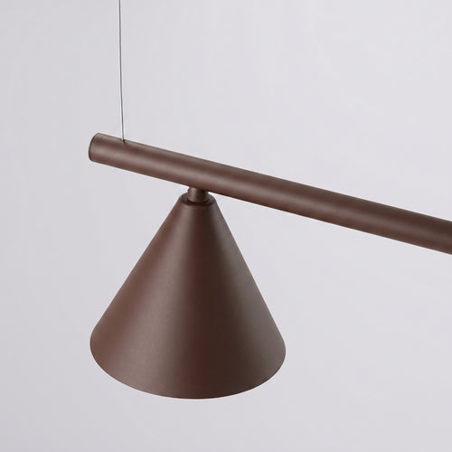 Sollux Lighting Kroonluchter NOX 4L bruin - 122x14x215cm