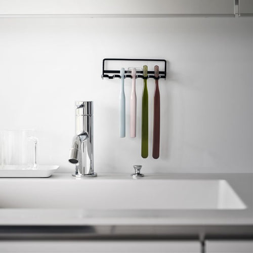 Yamazaki Zelfklevende Tandenborstelhouder - Tower - Zwart - vtwonen shop