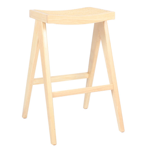 Giga Meubel Barkruk Jules - Rotan/Rubberhout - Naturel - Set van 2 - vtwonen shop