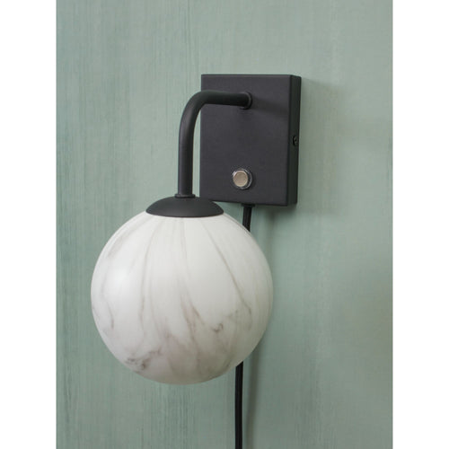 it's about RoMi wandlamp Carrara - zwart - 12x18x21cm - vtwonen shop