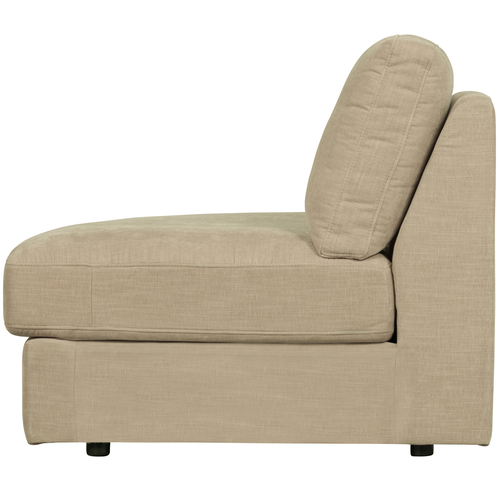 vtwonen 1-zits bank element ronde hoek links Family - Polyester - Zand - 85x93x98 - vtwonen shop