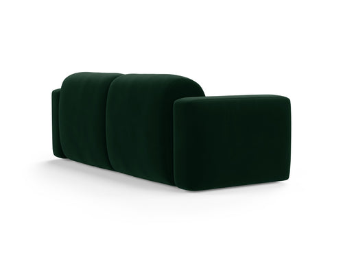 Cosmopolitan Design Modulaire bank Strino 3-zits, flueel flessengroen - 98x220x78cm