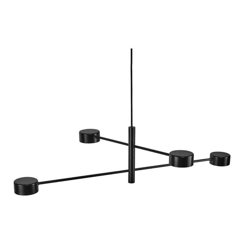 Nordlux Clyde Kroonluchter - 4-lichts LED Stepdim - 2700K - Zwart - vtwonen shop