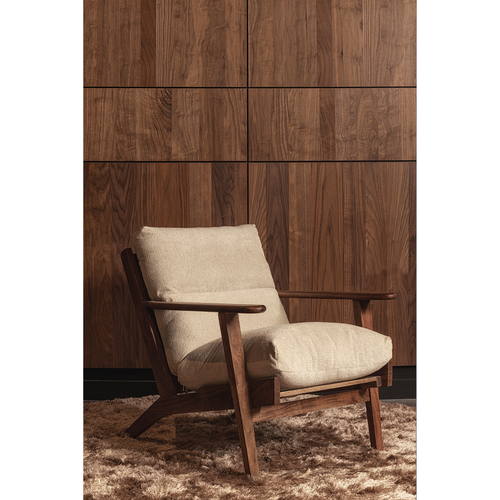 WOOOD vloerkleed Praline - Nougat - 1x200x200