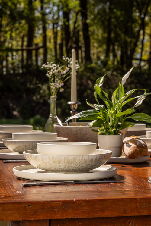Mimo Homeware pastabord Limestone Valley - 22,5 cm - Set van 2