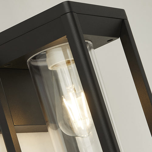 Searchlight buitenlamp Atlanta - 1 lichts - 16.5  x 27   cm - mat zwart