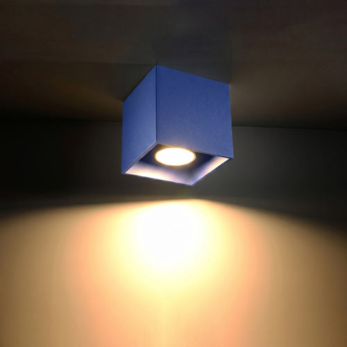 Sollux Lighting Plafondlamp QUAD 1 ultramarijn - 10x10x10cm