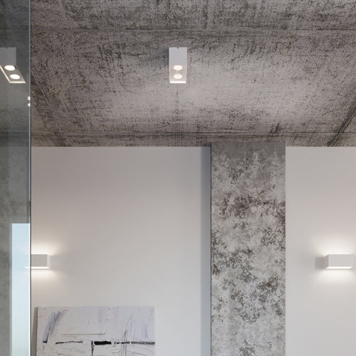 Sollux Lighting Plafondlamp QUAD wit - 20x10x10cm