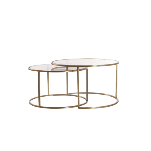 Light & Living tafel  - goud - 75x75x44 cm