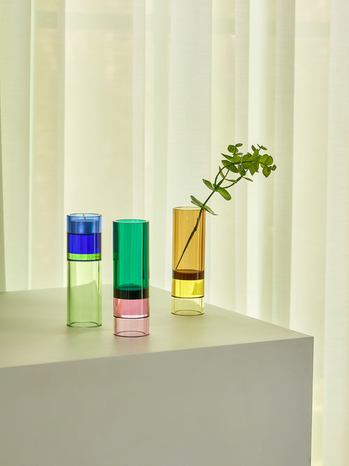 Hübsch theelichthouder Astro - kristal - ø5xh15cm - vtwonen shop