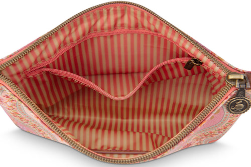 Pip Studio - Charly Make-up Tasje Dames - Ornamento - Oranje - 24x1x15.5cm