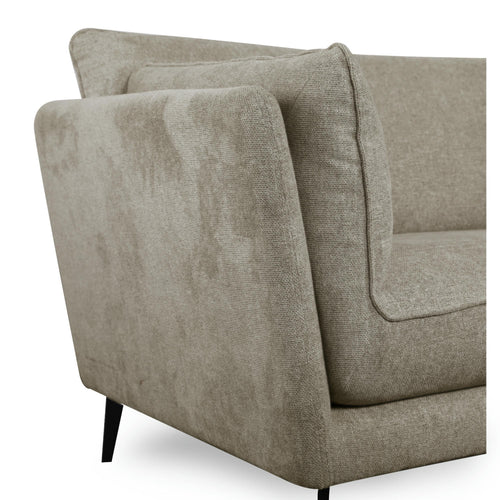 Furnhouse 3-zitsbank Bari - Taupe - Stof - 92x224x84
