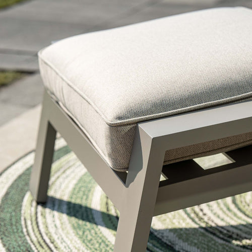 Garden Impressionsloungestoel Lora verstelbaar incl voetenbank - taupe