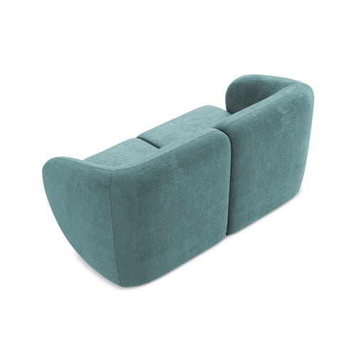 LaMiaSofa Tweezits modulaire bank Cervo - chenille stof - jeans - 174x94x75