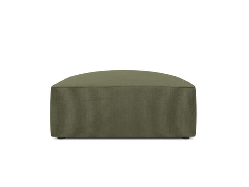 Micadoni Poef Ruby ribfluwelen, groente - 93x93x40cm