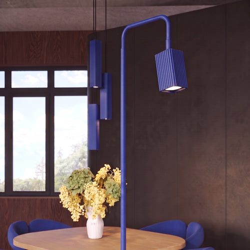 Sollux Lighting Vloerlamp RAYO 1 ultramarijn - 30x30x160cm