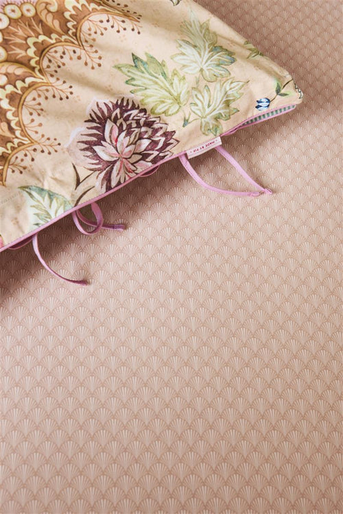 Pip Studio hoeslaken Scala - 100x200 cm - koraalrood - vtwonen shop