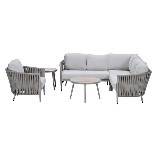 Garden Impressions Loungeset Devin hoek 6-delig - Lucas loungetafels