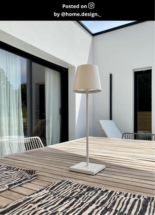 Lucide tafellamp JUSTINE - Geïntegreerde LED - Wit