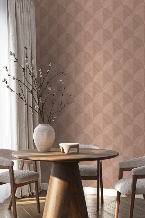 Origin Wallcoverings behang 3D-motief terracotta roze - 0.53 x 10.05 m - 347937 - vtwonen shop