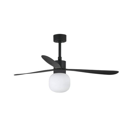 Faro Amelia Grote Ball Led Zwart Plafondventilator 20W 2700K, 6 Snelheden