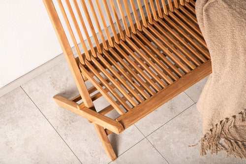 Nest outdoor Joan houten tuinbank naturel - 100 x 62 cm - vtwonen shop