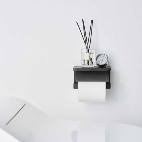 Yamazaki Tower Toiletrolhouder wandmontage - Zwart - vtwonen shop