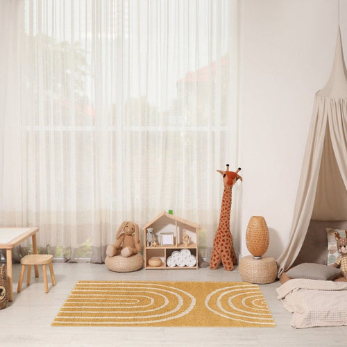 AFK Living vloerkleed Harmoni - voor kinderen - geel - 120 x 170 cm