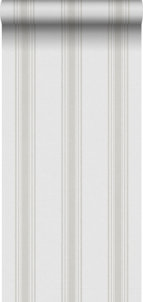 Sanders & Sanders behang strepen grijs - 53 cm x 10 m - 640205