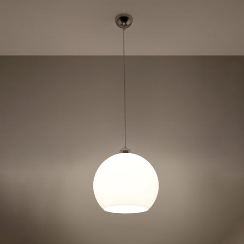 Sollux Lighting Hanglamp BALL wit - 30x30x120cm
