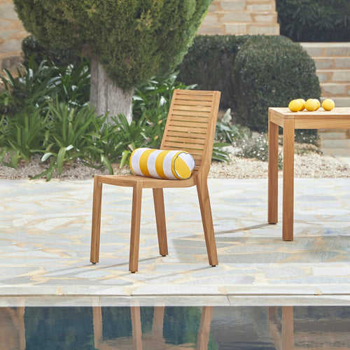 Tikamoon Teo - Massief teakhouten tuinset met 4 stoelen - Naturel