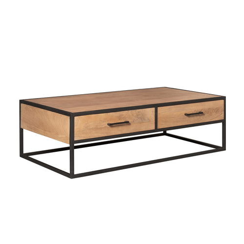 Starfurn Salontafel Dakota - Rechthoekig Naturel Hout - 130x70x40cm