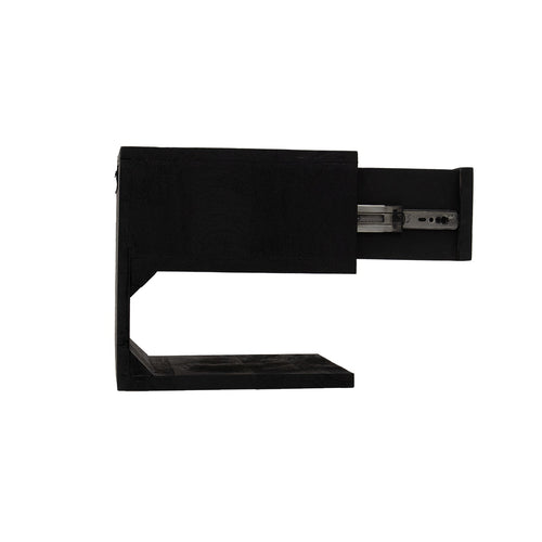 Giga Meubel Nachtkastje Malma - Zwart - Mangohout - 45x30x30cm - vtwonen shop