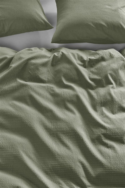 Beddinghouse Summer dekbedovertrek - Effen - Lits-jumeaux - 240x200/220 - Green - vtwonen shop