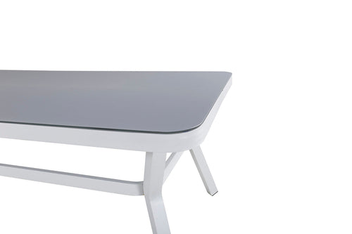 Rebellenclub Rechthoekige Tuintafel Amary - 200 x 100cm - Wit - vtwonen shop