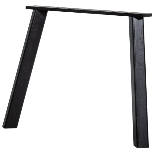 WOOOD Haarlem 4-standen poot - Eiken - Zwart - Set van 2 - vtwonen shop