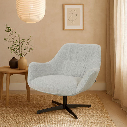 Nolon Jilou Draaibare Fauteuil Beige - met armleuning - met rugleuning - vtwonen shop