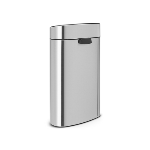Brabantia Touch Bin New Recycle afvalemmer, 23/10 liter, kunststof binnenemmer - Matt Steel