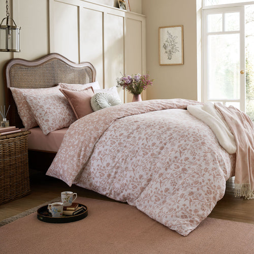 Laura Ashley Shepherds Purse Blush Pink Dekbedovertrek lits-jumeaux 230 x 220cm - vtwonen shop