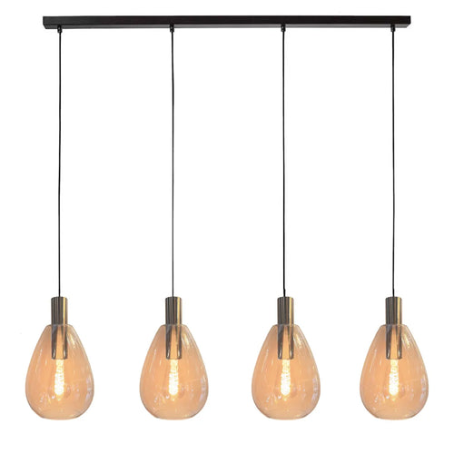 Freelight hanglamp Dorato - 4 lichts - 126  x 150   cm - zwart goud - vtwonen shop