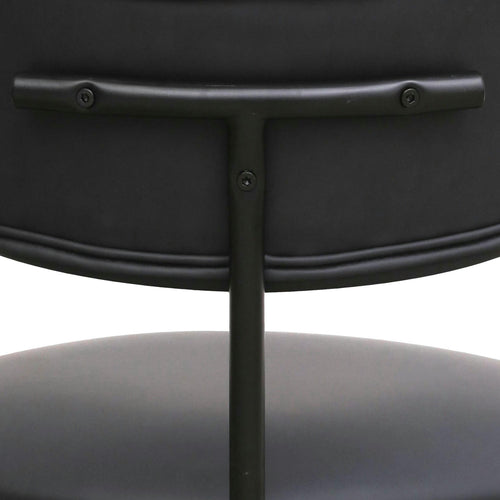 Furnhouse bureaustoel Roxy - Zwart - Kunstleer - 57x56x74