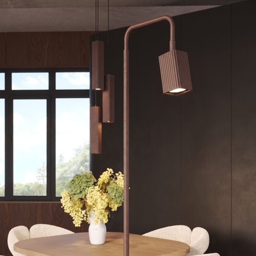 Sollux Lighting Hanglamp RAYO 3L bruin - 45x6x98cm