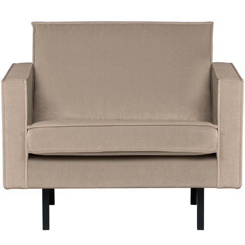 BePureHome fauteuil Rodeo - Velvet - Khaki - 85x105x86 - vtwonen shop