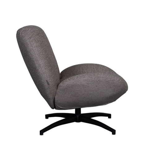LABEL51 Fauteuil Clayton - Taupe Stof - Draaibaar
