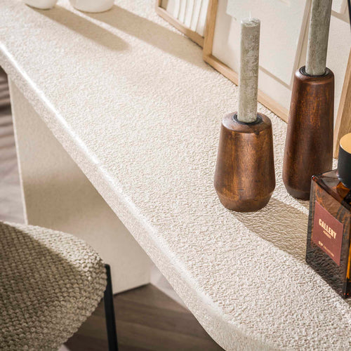 Giga Meubel Sidetable Arch Stone - Wit Composiet - 140x40x77cm - vtwonen shop