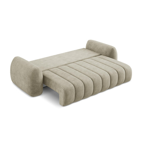 LaMiaSofa 3-zits slaapbank Ginosa - chenille stof - beige - 266x121x95