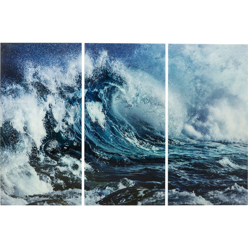 Kare Design Wandfoto Triptychon Wave 160x240cm (3/Set)